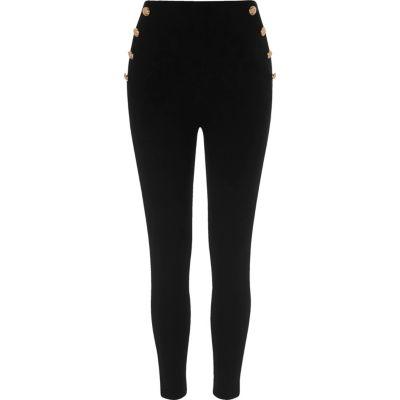 River Island Womens Button Side Ponte Leggings