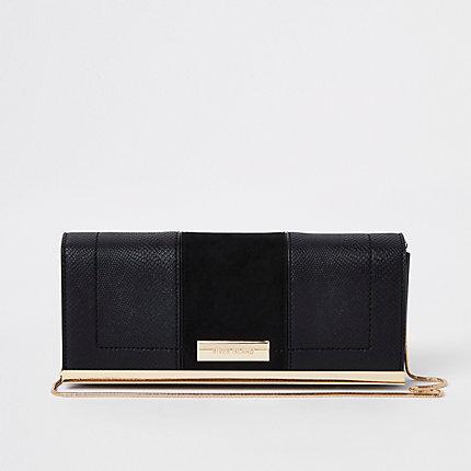 River Island Womens Panel Chain Clutch Bag