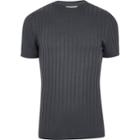 River Island Mens Chunky Ribbed Muscle Fit T-shirt