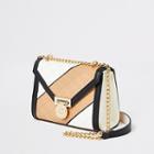 River Island Womens And Tan Quilted Cross Body Bag