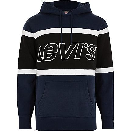 Mens Levi's Blocked Long Sleeve Hoodie
