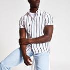 River Island Mens And Green Stripe Shirt