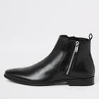 River Island Mens Leather Side Chelsea Boots
