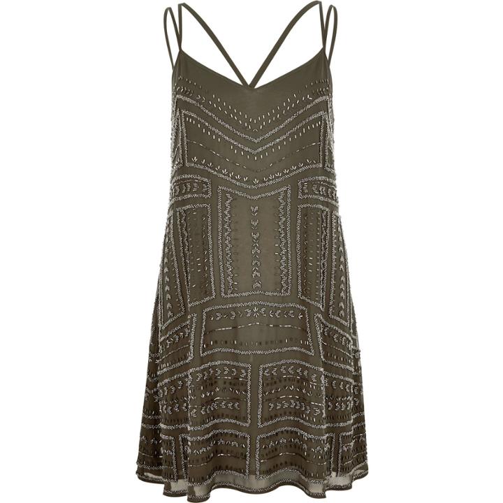 River Island Womens Embellished Slip Dress