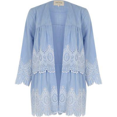 River Island Womens Tiered Broderie Kimono