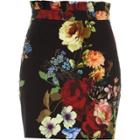 River Island Womens Floral Paperbag Mini Skirt