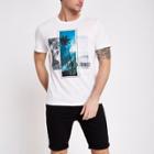 River Island Mens Jack And Jones Core White Photo Print T-shirt