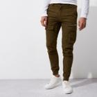 River Island Mens Green Skinny Fit Cargo Pants