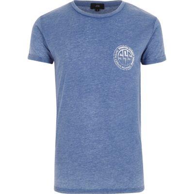 River Island Mens 'stanton' Print Crew Neck T-shirt
