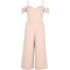 River Island Womens Bardot Fitted Culotte Jumpsuit