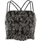 River Island Womens Lace Cross Back Cami Bralet