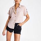River Island Womens Tencel Utility Short Sleeve Shirt