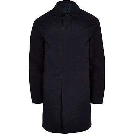 River Island Mens Big And Tall Long Sleeve Mac Coat
