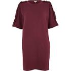 River Island Womens Frill Sleeve Oversized T-shirt