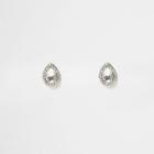 River Island Womens Silver Tone Crystal Stud Earrings