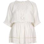 River Island Womens Crepe Embroidered Top