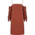 River Island Womens Cold Shoulder Ruched Swing Dress