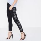 River Island Womens Petite Alannah Floral Stud Skinny Jeans