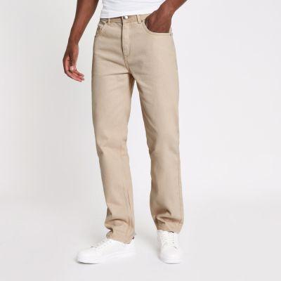 River Island Mens Standard Raw Hem Trousers