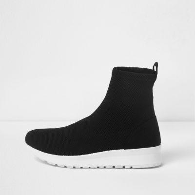 River Island Womens Contrast Sole Sock Sneakers