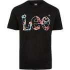 River Island Mens Lee Botanical Logo T-shirt