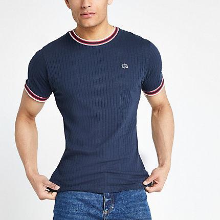 Mens Bellfield Ribbed T-shirt
