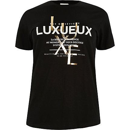 River Island Womens Plus Printed T-shirt