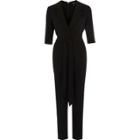 River Island Womens Three Quarter Sleeve Tailored Jumpsuit
