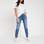 River Island Womens White Wasp Embroidered Boyfriend T-shirt