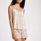 River Island Womens Sequin Embellished Cami Top