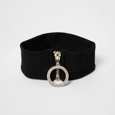 River Island Womens '90s Ring Zip Choker