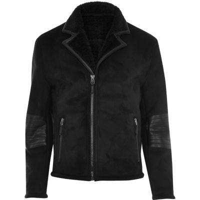 River Island Mens Vito Suede Wind Jacket