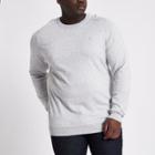 River Island Mens Big And Tall Knit Crew Neck Jumper