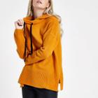 River Island Womens Petite Knitted Hooded Sweater