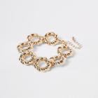 River Island Womens Gold Tone Twisted Ring Bracelet