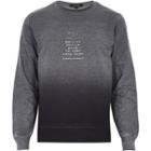 River Island Mensnavy Faded Nyc Print Sweatshirt