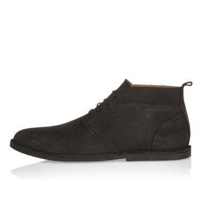 River Island Mens Nubuck Leather Chukka Boots