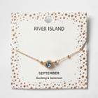 River Island Womens Gem September Birthstone Bracelet