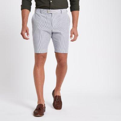 River Island Mens Stripe Skinny Fit Shorts