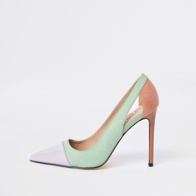 River Island Womens Colour Block Court Shoes