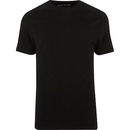 River Island Mens Big And Tall Muscle Fit Crew Neck T-shirt