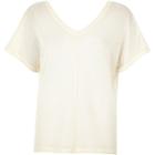 River Island Womens Fine Knit V-neck T-shirt
