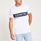 Mens Hype White 'just Hype' Short Sleeve T-shirt