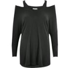 River Island Womens Cold Shoulder T-shirt