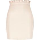 River Island Womens Paperbag Faux Leather Mini Skirt