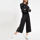 River Island Womens Knit Heart Print Metallic Jumper Set