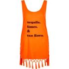 River Island Womens 'tequila' Print Tassel Knot Back Vest