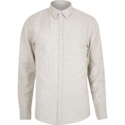 River Island Mens Marl Long Sleeve Shirt