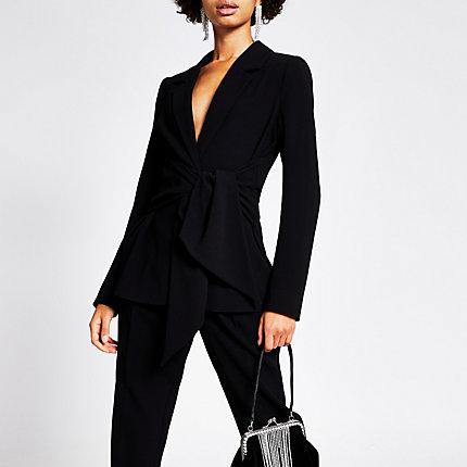 River Island Womens Tie Waisted Blazer