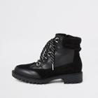 River Island Womens Lace-up Chunky Hiker Boots